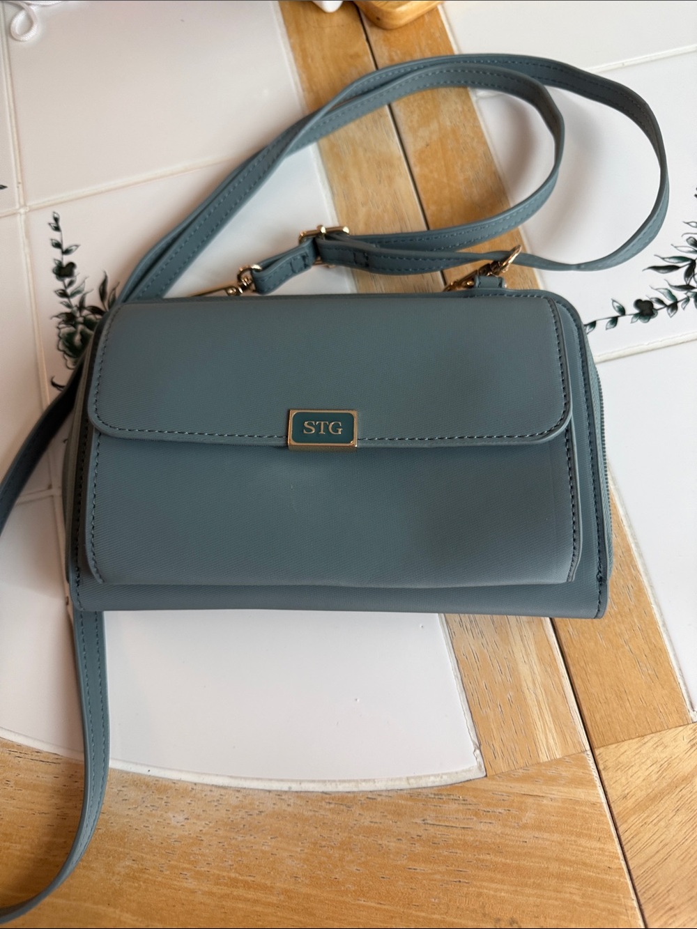 STG Teal Crossbody Bag for Women